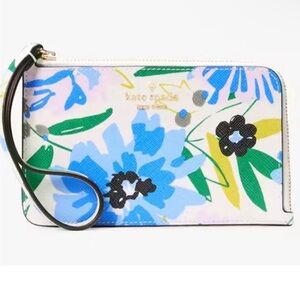 Kate Spade Lucy Festival Floral Small Wristlet Wallet NWT